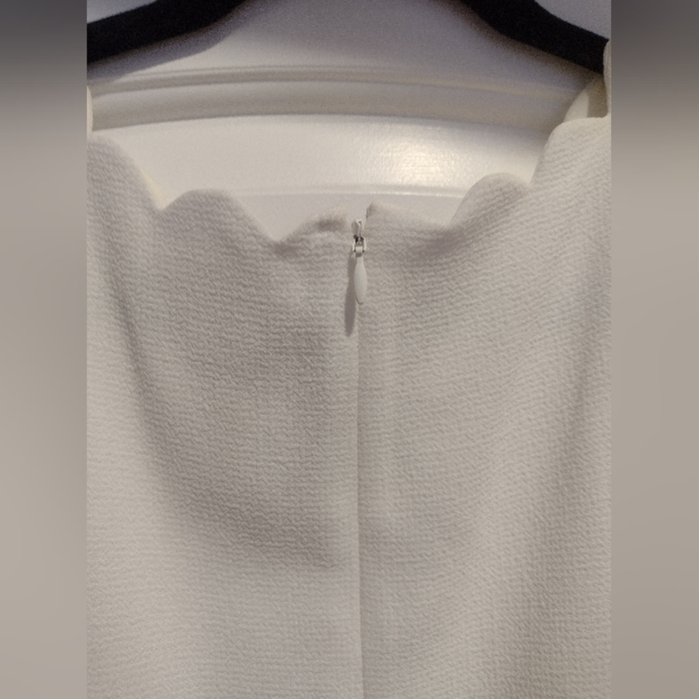 Club Monaco white mini dress size 12 Like New - Picture 3 of 4